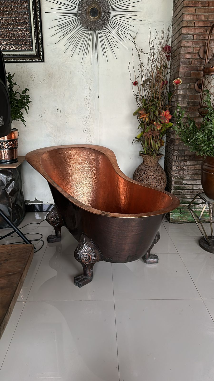 Bathtub Tembaga Kaki macan 