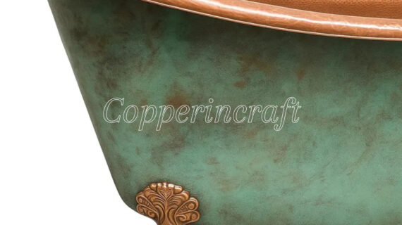 Luxury Hammered Copper Bathtub